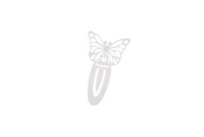 Segnalibro Farfalla silver plated Selezione Zanolli