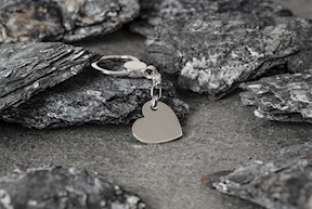 Keychain Heart silver Selezione Zanolli