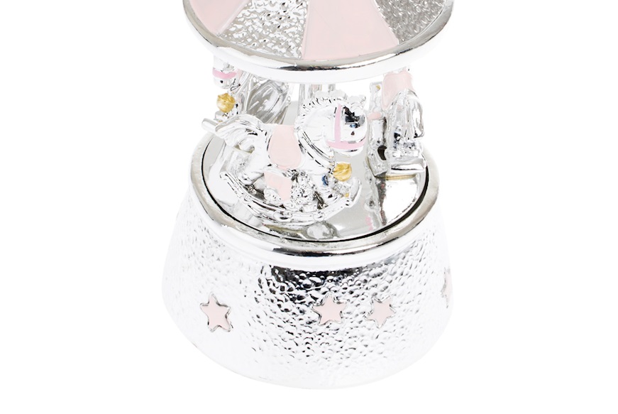 Music Box Horses Carousel pink Selezione Zanolli