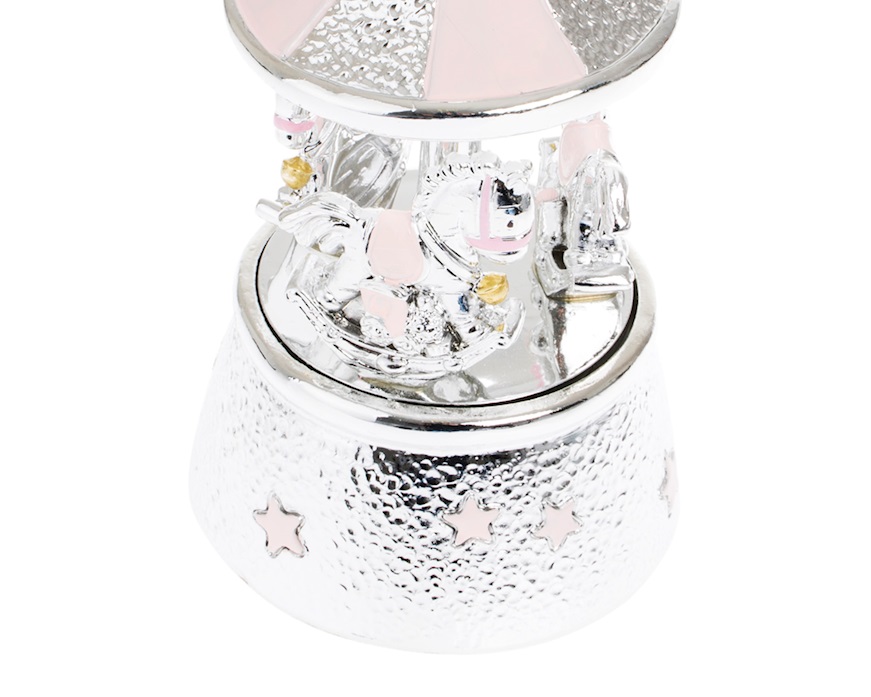 Carillon Giostra dei cavalli rosa Selezione Zanolli