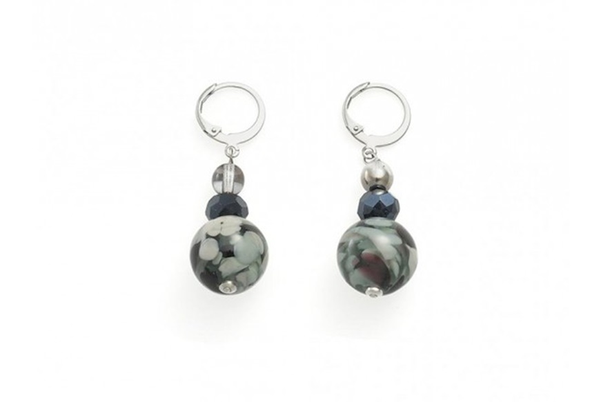 Earrings Fenice black Antica Murrina