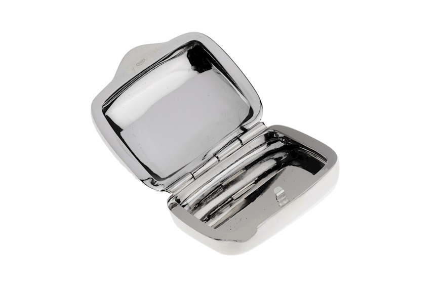 Pill box silver rectangular engraved Selezione Zanolli