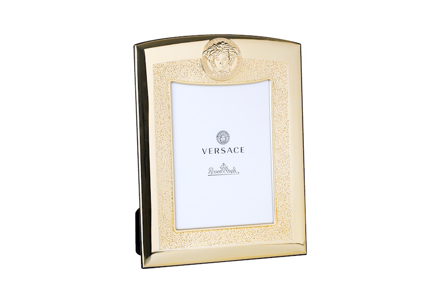 Portafoto Frames argento bilaminato oro Versace