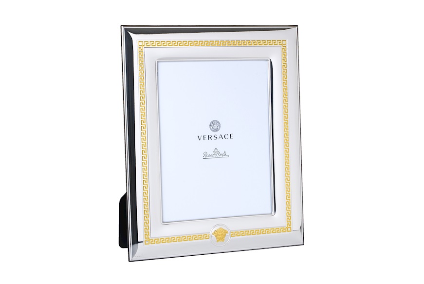 Portafoto Frames argento bilaminato oro e argento Versace