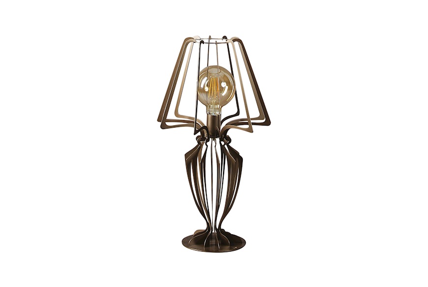 Table lamp Minerva in bronze iron Arti & Mestieri