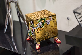 Box Square Gold dipinto a mano Tom's Drag