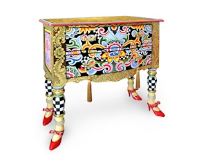 Cassettiera L Versailles dipinta a mano Tom's Drag