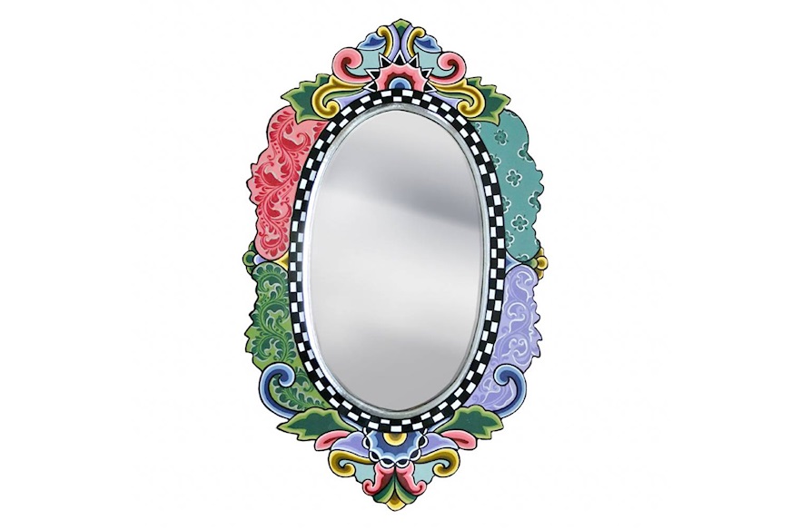 Specchio ovale Versailles Mirror Oval dipinto a mano Tom's Drag