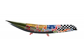 Coppa piroga Drag Bowl Black dipinta a mano Tom's Drag