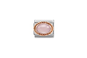 Opalina Rosa Composable acciaio e oro rosa Nomination