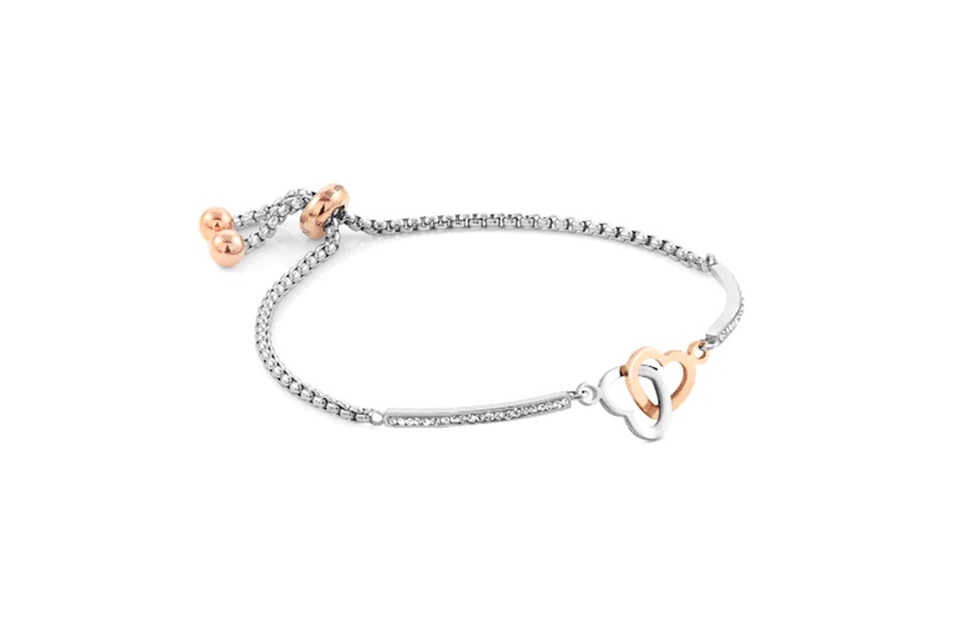 Bracelet Milleluci steel two hearts Nomination