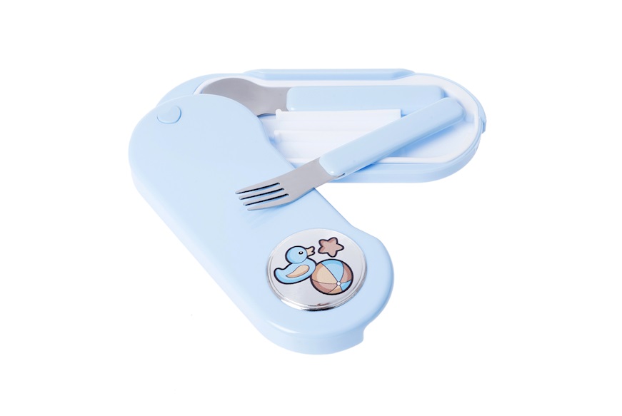 Baby cutlery set Toys sky blue Selezione Zanolli