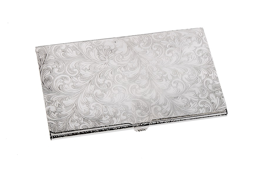 Business card holder silver engraved Selezione Zanolli