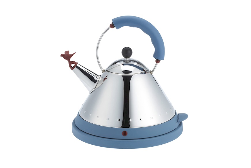 Alessi Electric kettle MG32 steel with blue handle Buy on Zanolli