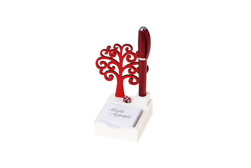 Desktop set Tree of Life post it holder and pen small size Selezione Zanolli