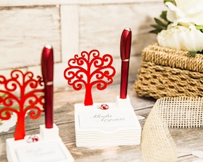 Desktop set Tree of Life memo holder and pen medium size Selezione Zanolli