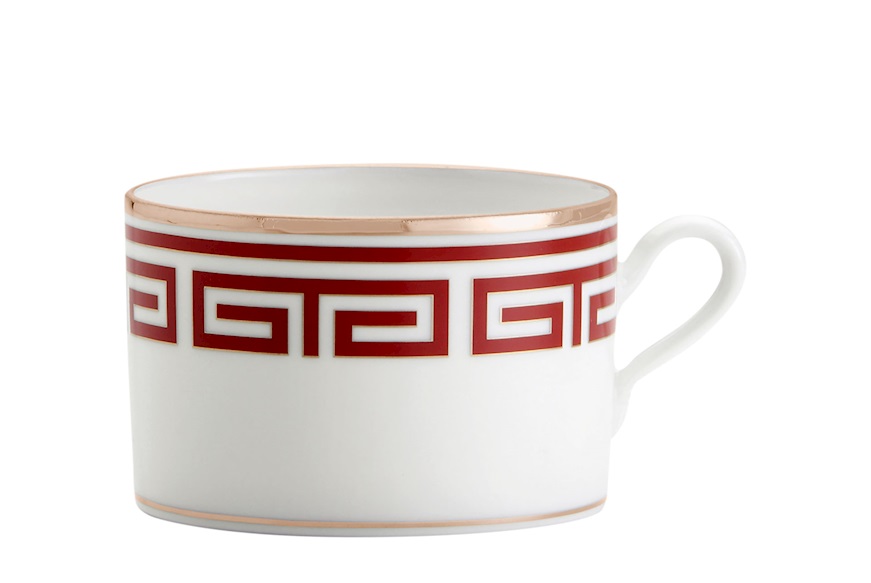 Tea cup Labirinto Scarlatto porcelain Richard Ginori