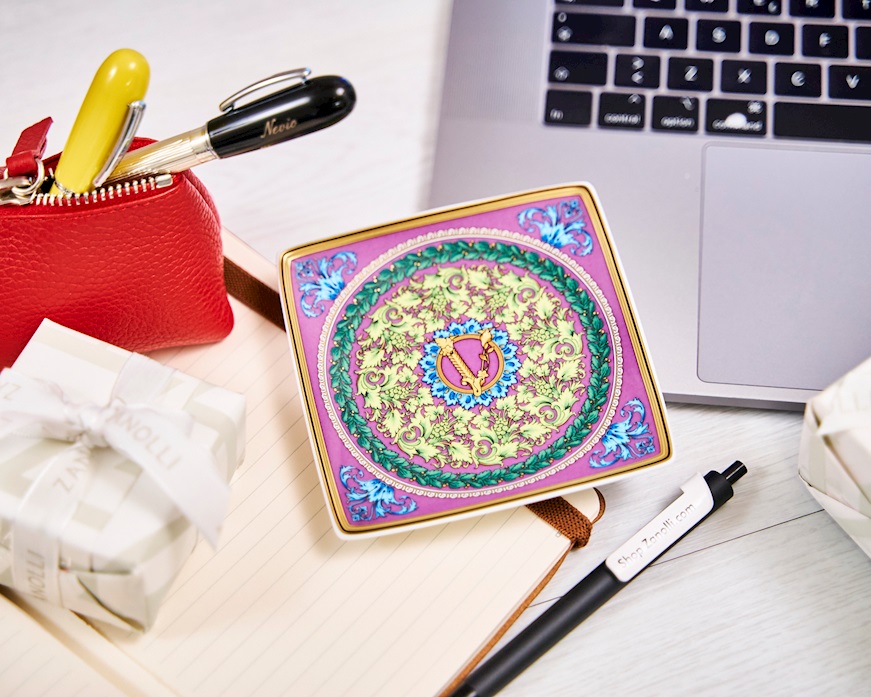 Piattino Barocco Mosaic porcellana Versace