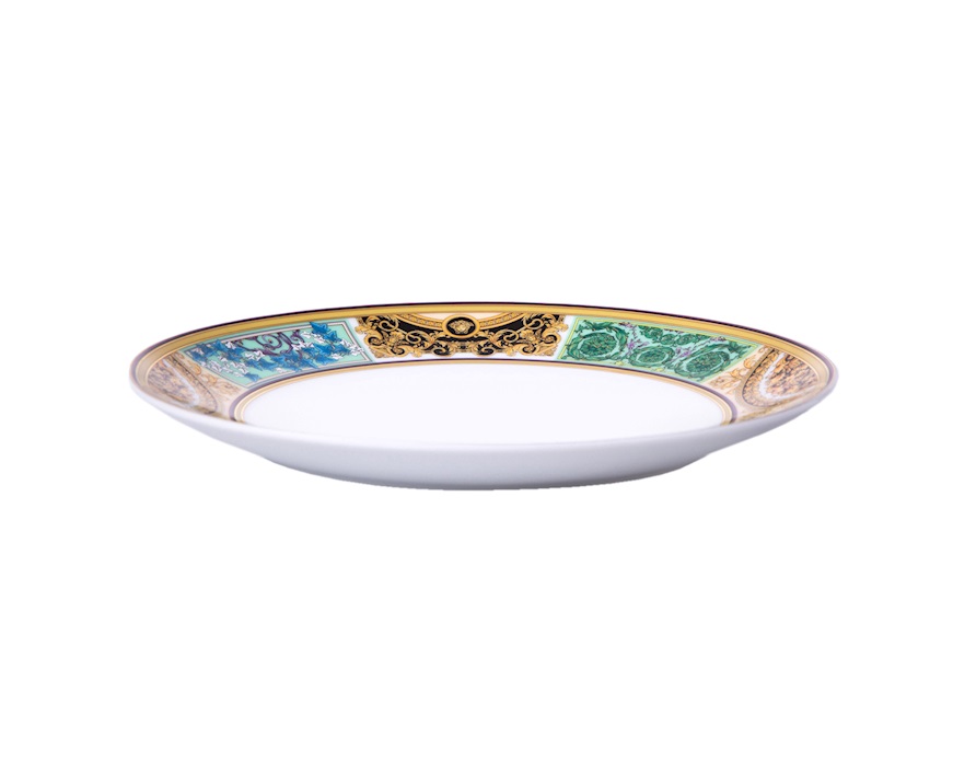 Piatto dessert Barocco Mosaic porcellana Versace