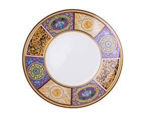 Piatto piano Barocco Mosaic porcellana Versace