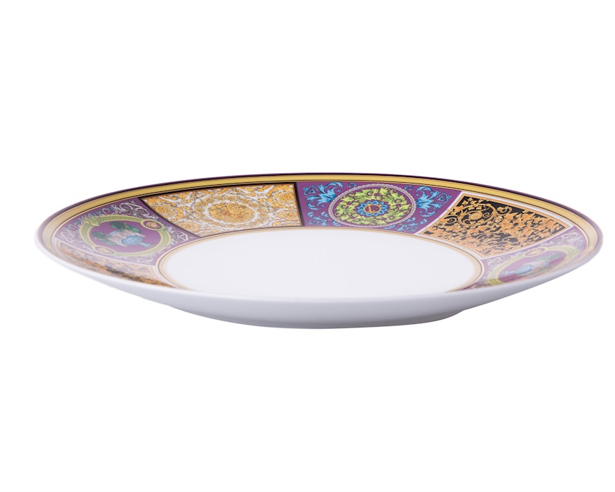 Piatto piano Barocco Mosaic porcellana Versace