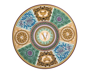 Piatto segnaposto Barocco Mosaic porcellana Versace