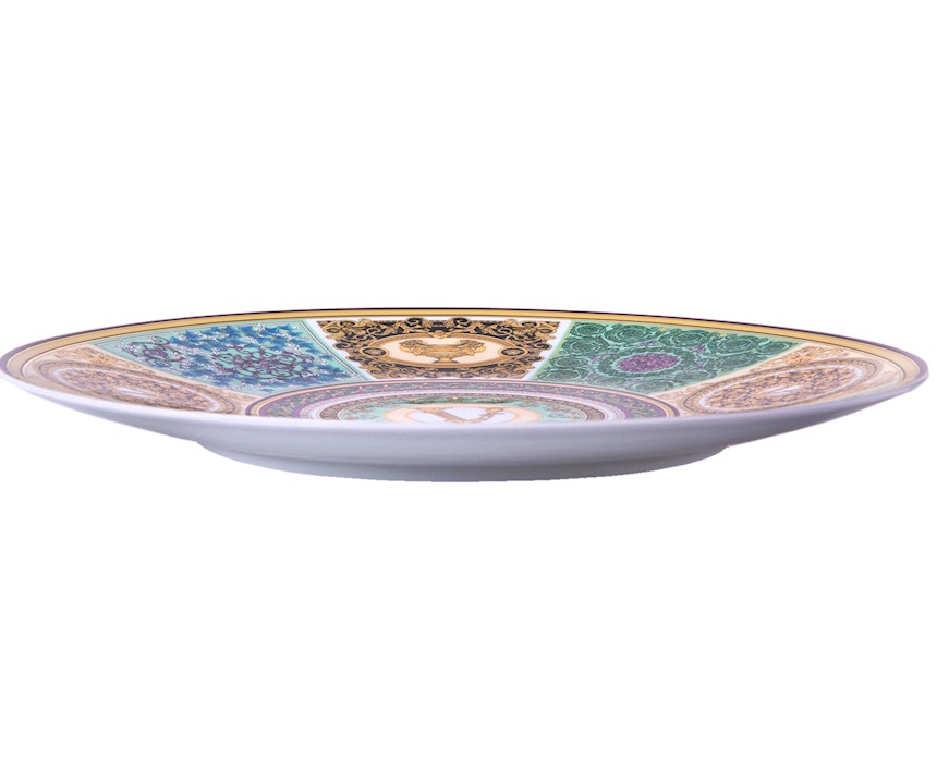 Piatto segnaposto Barocco Mosaic porcellana Versace