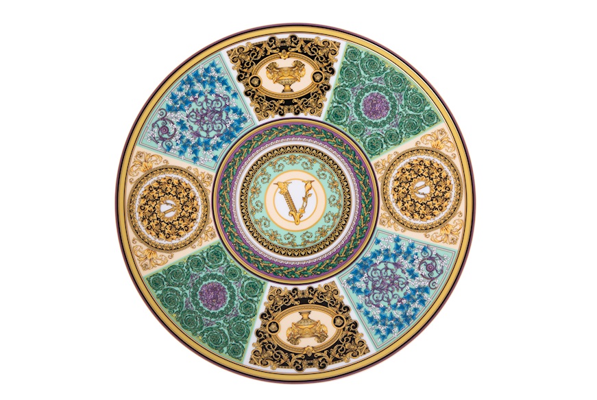 Piatto segnaposto Barocco Mosaico porcellana Versace