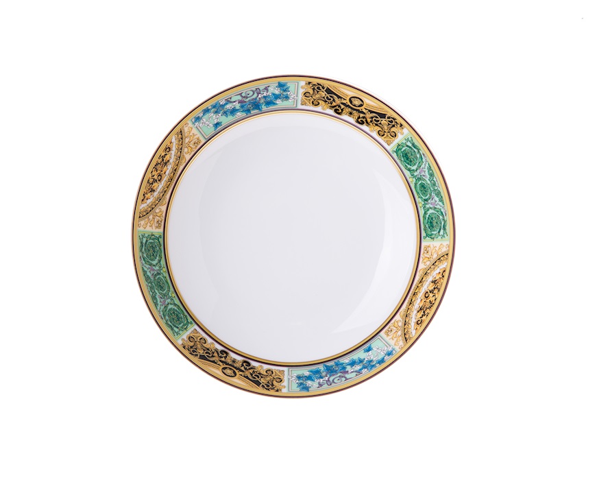 Piatto fondo Barocco Mosaic porcellana Versace