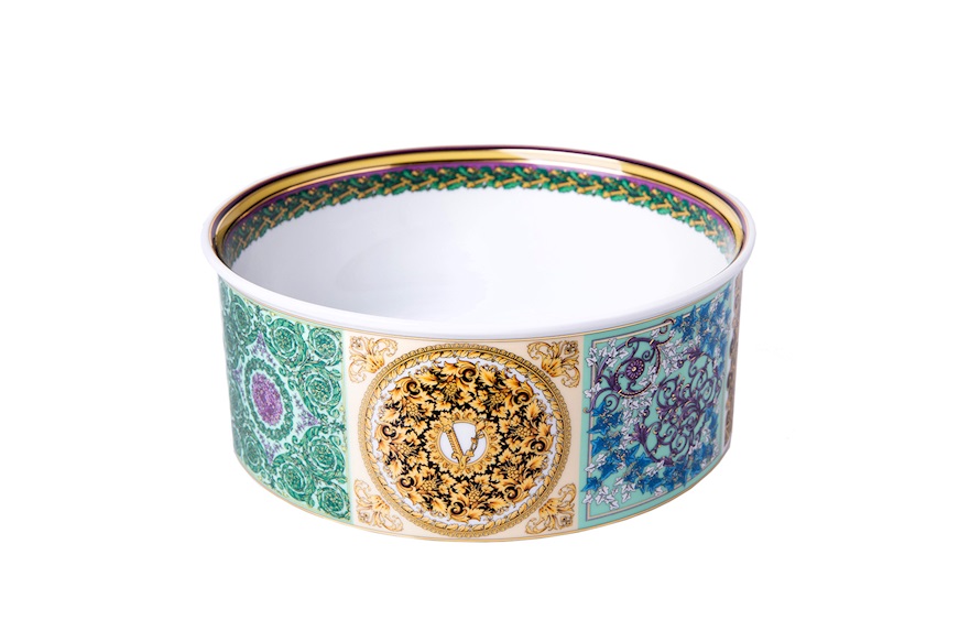 Salad bowl Barocco Mosaico porcelain Versace