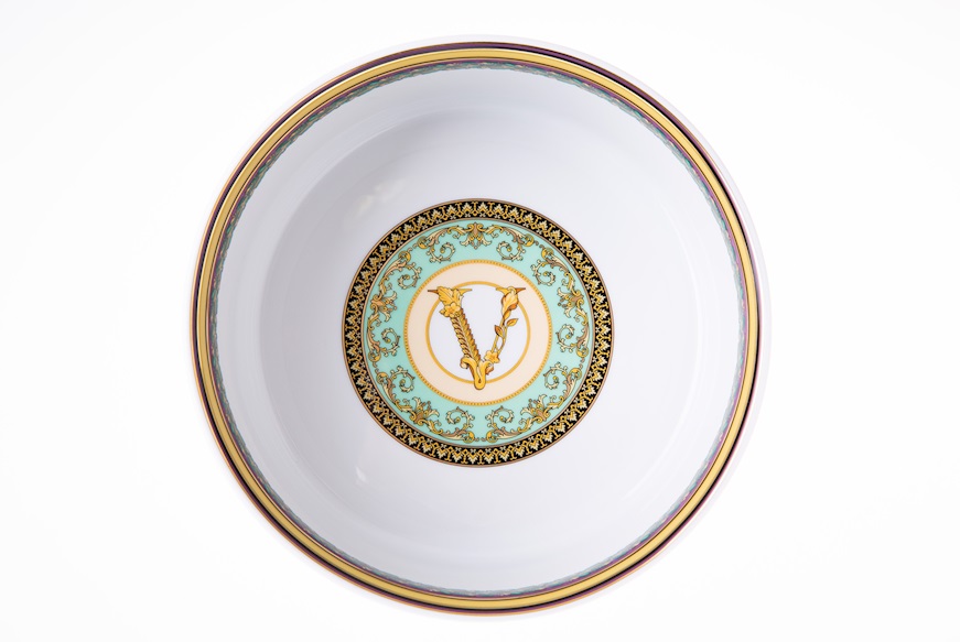Salad bowl Barocco Mosaico porcelain Versace