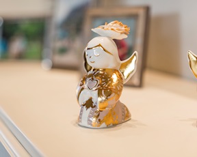 Idea regalo Natale Angioletto diffusore Le Fiabe Gala porcellana Baci Milano