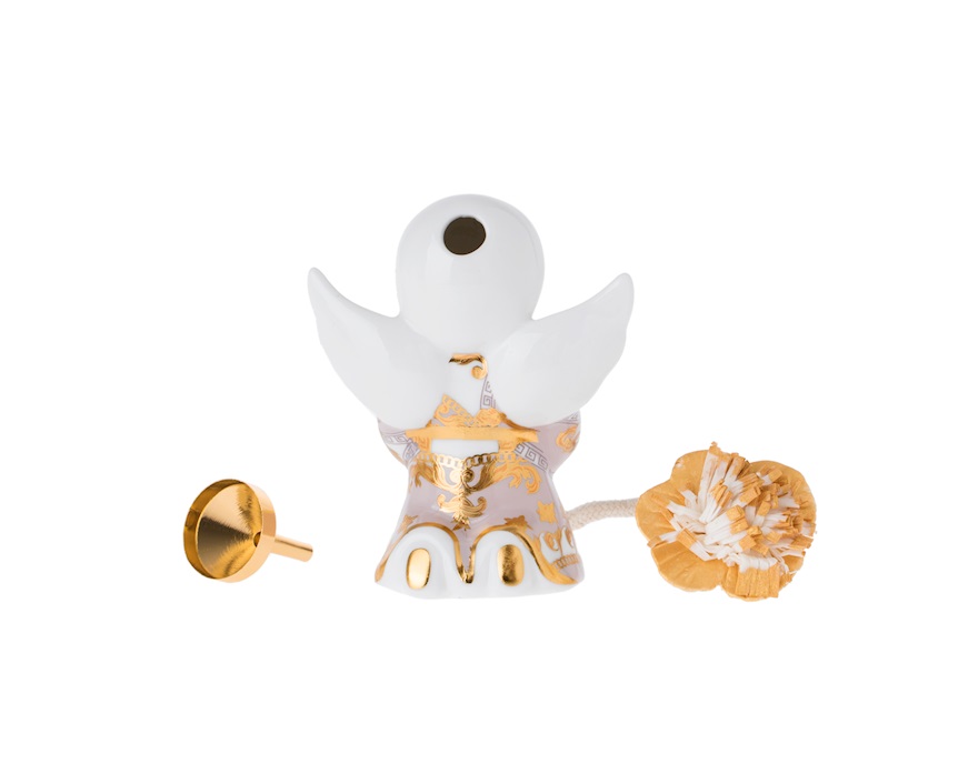 Idea regalo Natale Angioletto diffusore Le Fiabe Gala porcellana Baci Milano