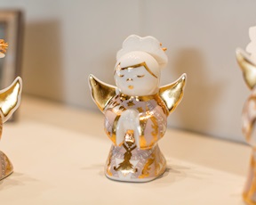 Idea regalo Natale Angioletto diffusore Le Fiabe Gala porcellana Baci Milano