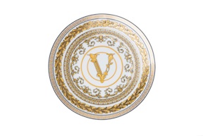 Piatto frutta Virtus Gala porcellana bianco Versace