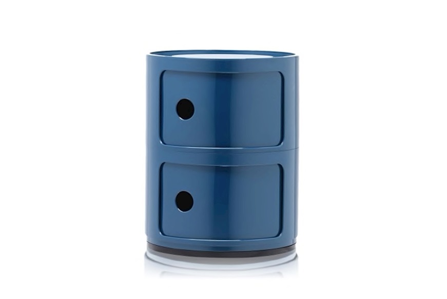Cassettiera Componibile a due elementi colore blue Kartell