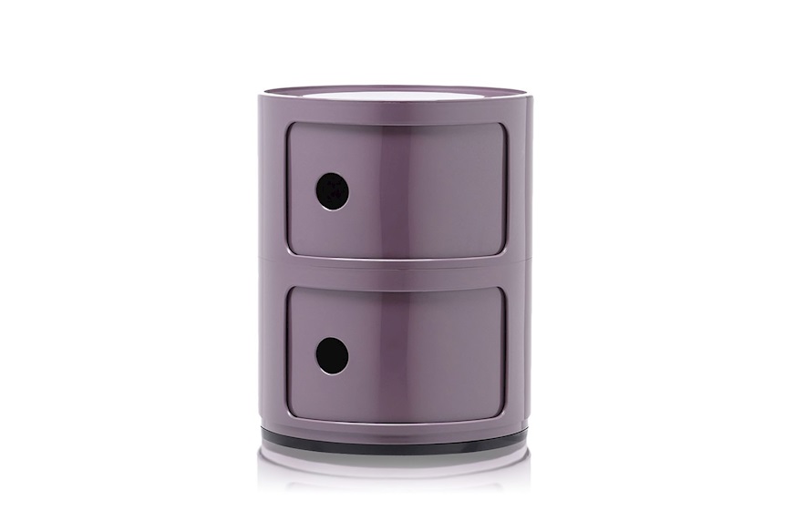 Cassettiera Componibile a due elementi colore viola Kartell