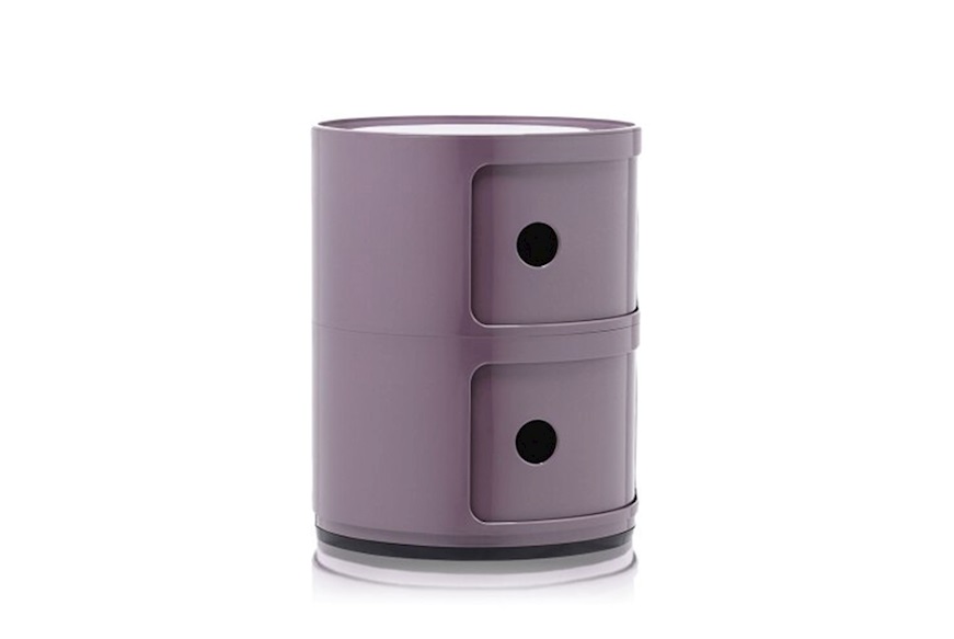 Cassettiera Componibile a due elementi colore viola Kartell