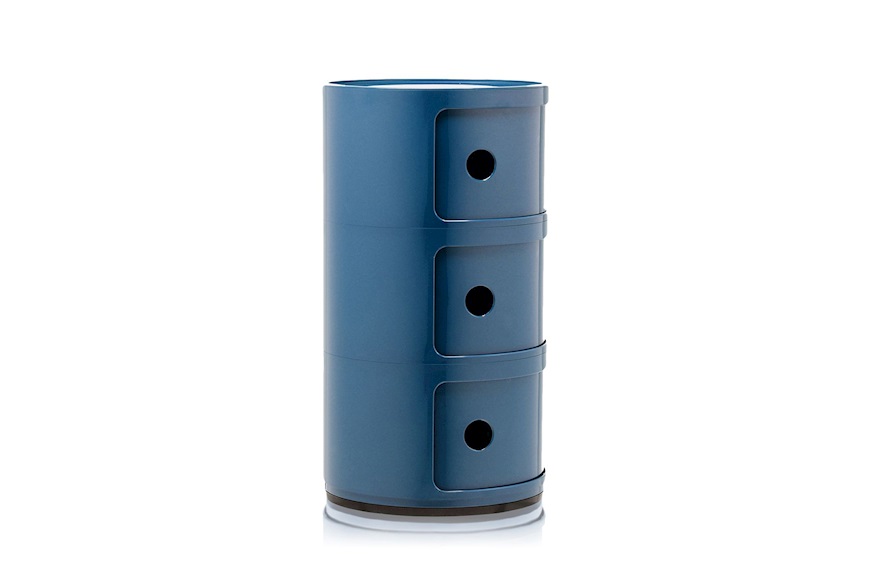 Drawer Componibile three elements blue Kartell