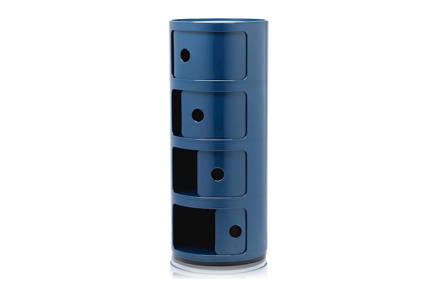 Cassettiera Componibile a quattro elementi colore blue Kartell