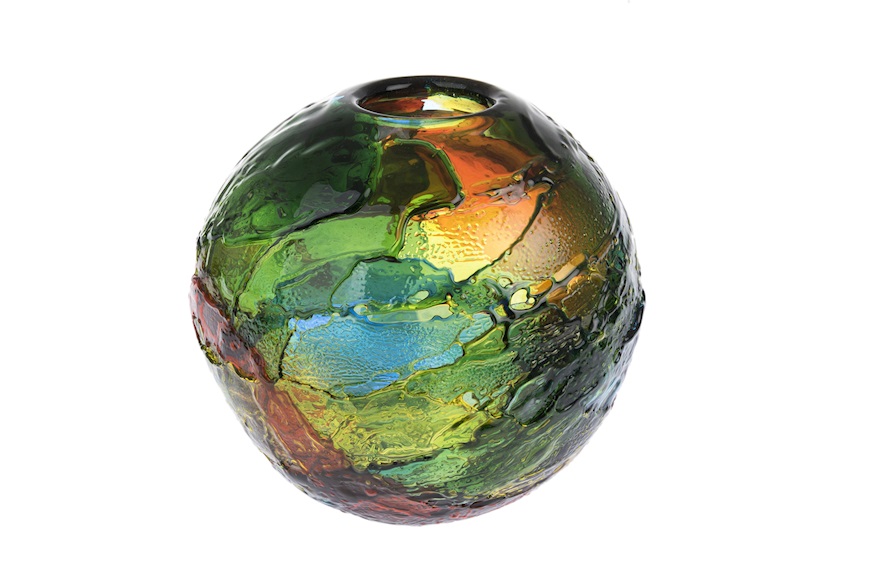 Vase Geacolor Murano glass multicolor Venini