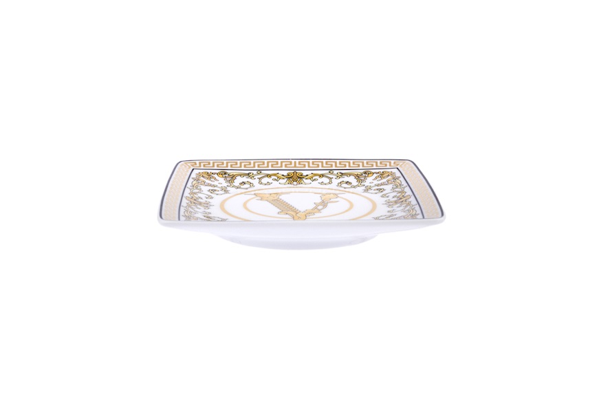 Plate Virtus Gala porcelain white Versace