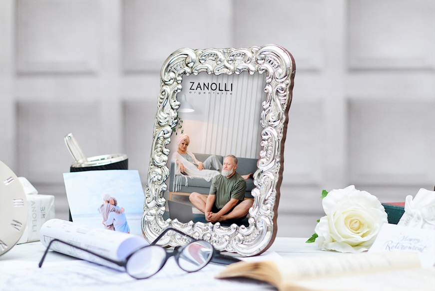 Picture frame silver in Baroque style Selezione Zanolli