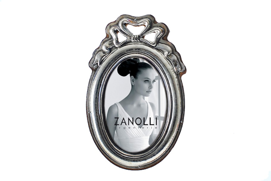 Oval Picture frame Nastrino silver vertical Selezione Zanolli