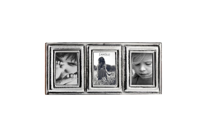 Triple picture frame silver Selezione Zanolli