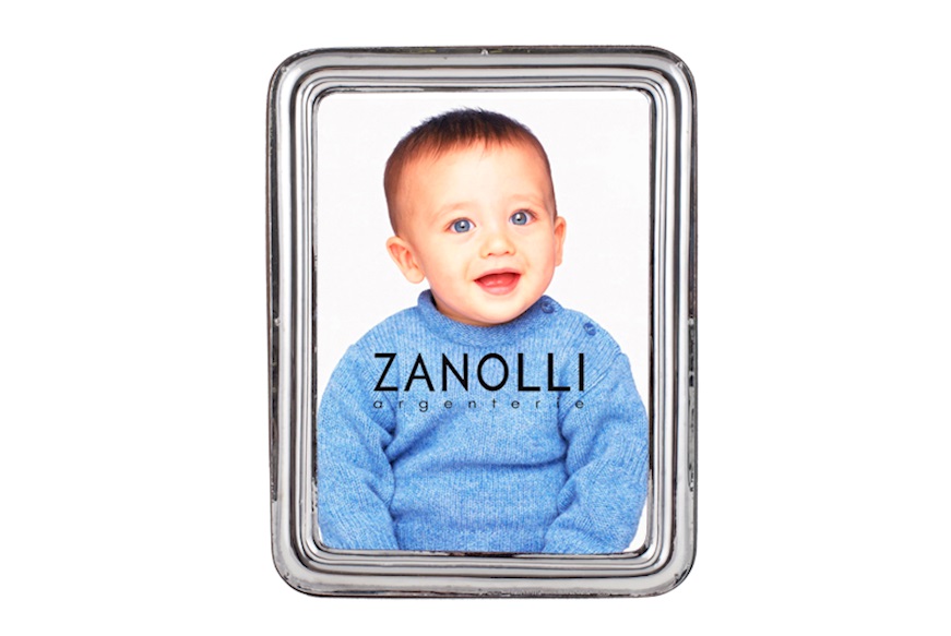 Picture frame silver rectangular with smooth band Selezione Zanolli