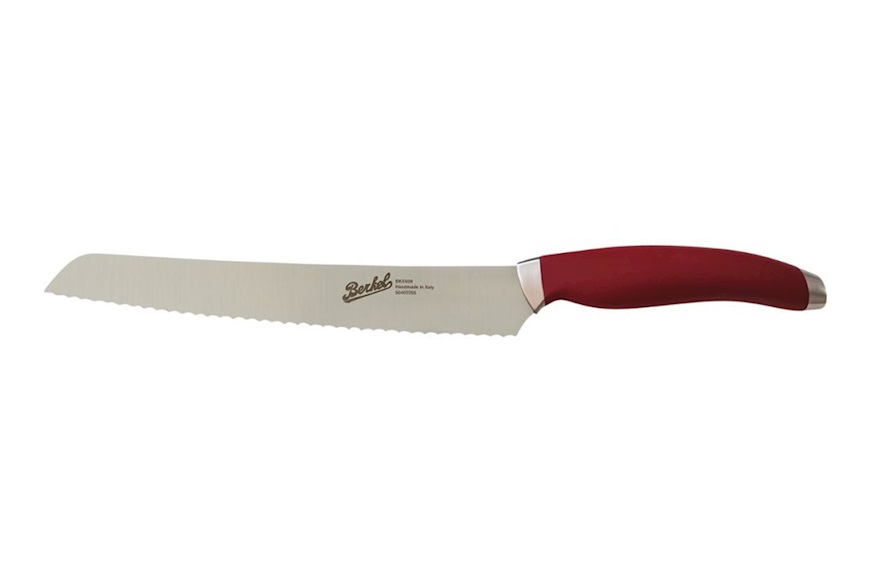 Coltello pane Teknica acciaio con manico rosso Berkel