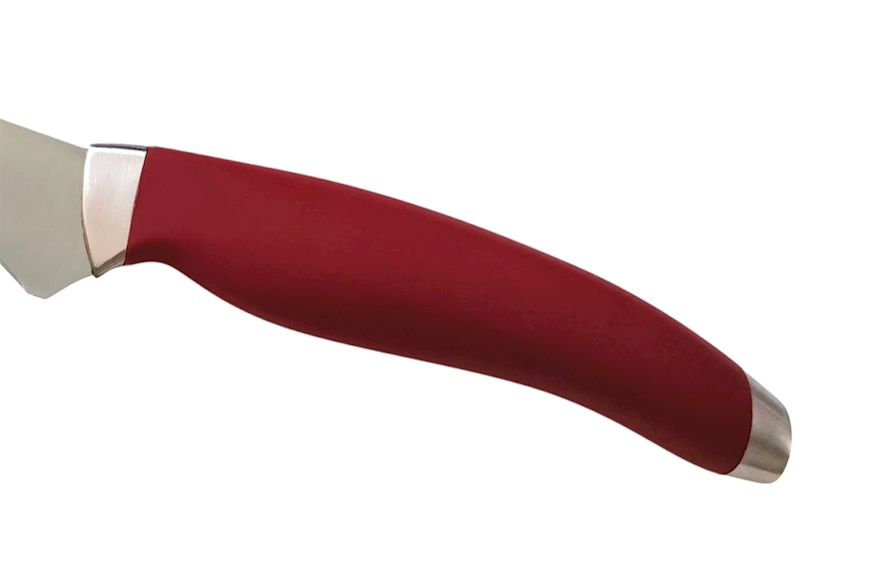 Coltello pane Teknica acciaio con manico rosso Berkel