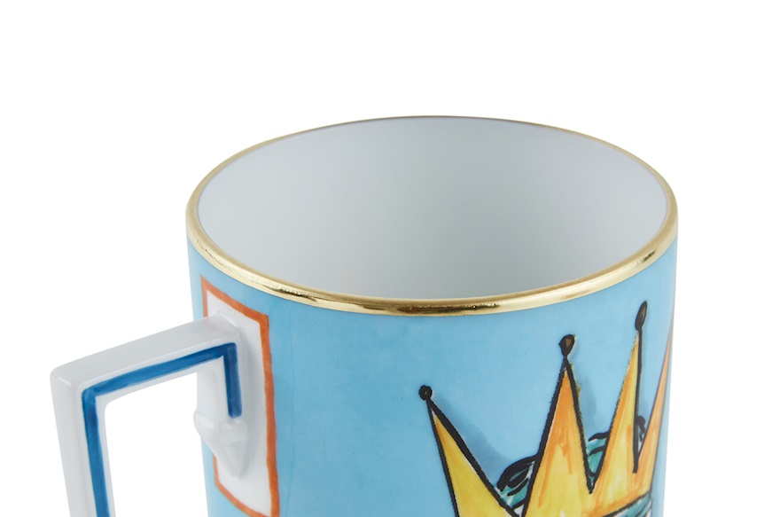 Mug Il viaggio di Nettuno porcelain sea blue Richard Ginori