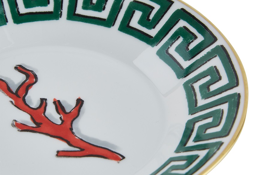 Tea cup set Il viaggio di Nettuno porcelain 2 pieces with saucer Richard Ginori